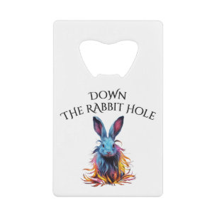 Custom Down the Rabbit Hole Blue Bunny