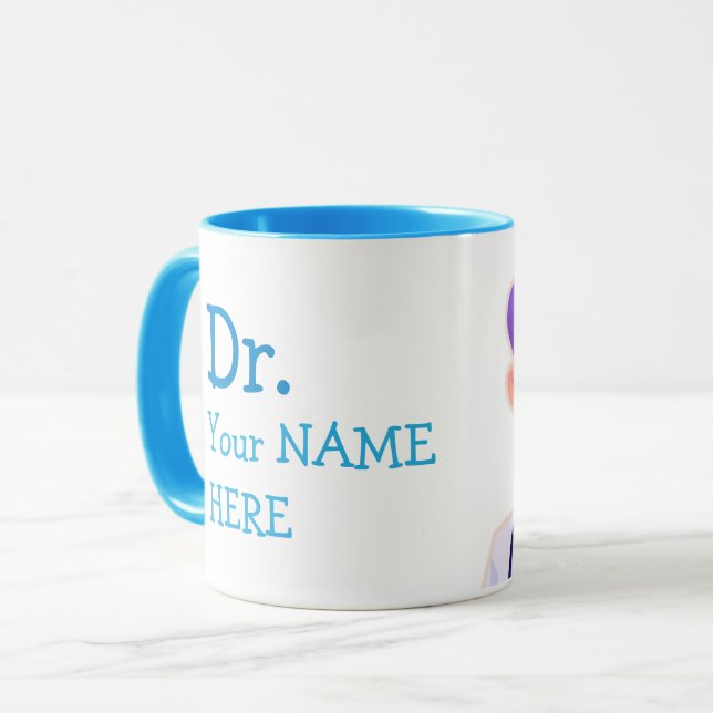 Custom Dr.  (Your Name) PhD Graduation Coffee Mug (Front Left)