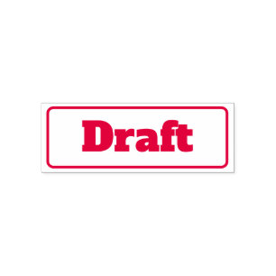 Custom Draft Office Document Stamp