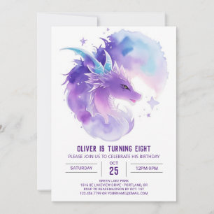 Custom Dragon Birthday Invitation