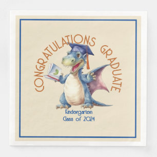 Custom Dragon Kindergarten Graduate Napkin