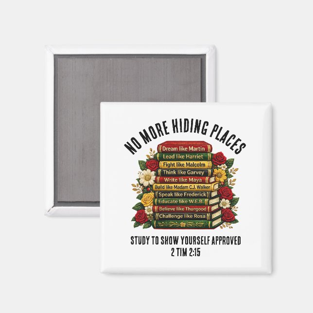 Custom Dream Like Martin Black Heroes Christian Magnet (Front/Back)