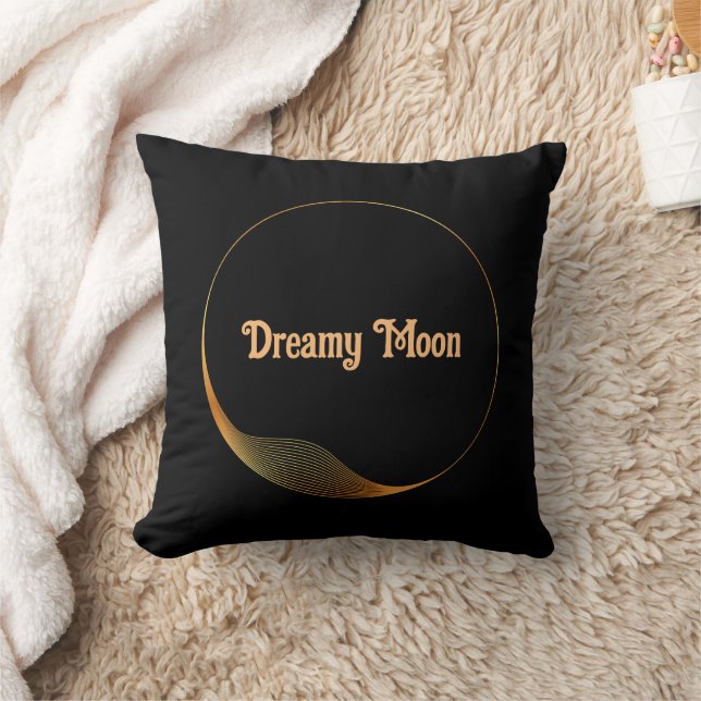 Custom Dreamy Moon Image and Text  Cushion (Blanket)