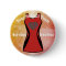 Custom Dress Colour Personalised netball badge