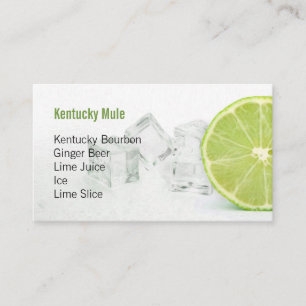 Custom Drink Order Card - Lime