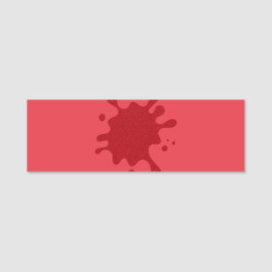 Custom Drip Classic Name Tag – Tomato Red
