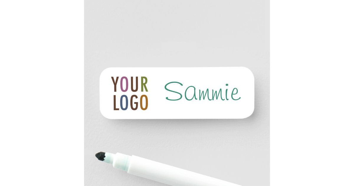 Custom Dry Erase Name Tag Reusable Name Badge Zazzle