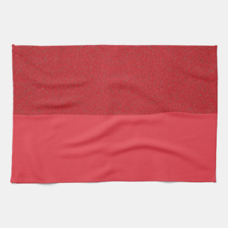 Custom Dual-Texture Tomato Red Kitchen Towel