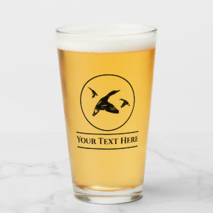 Custom Duck Hunting Beer Glass Tumblr