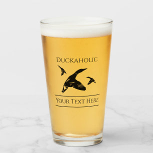 Custom Duck Hunting Beer Glass Tumblr