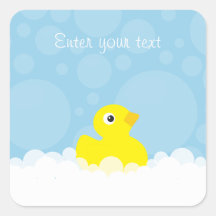 Custom Duck Shower Stickers