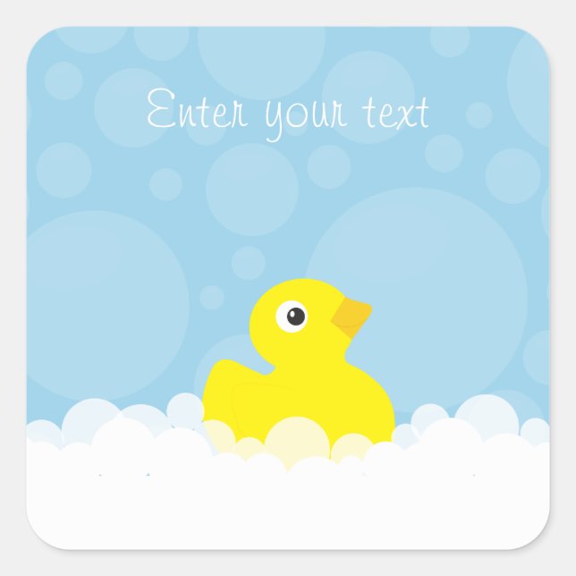 Custom Duck Shower Stickers (Front)
