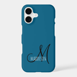 Custom Dusty Blue Monogram Name