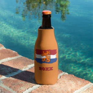 Custom Dutch Flag Orange Lion Team Holland 2026 Bottle Cooler