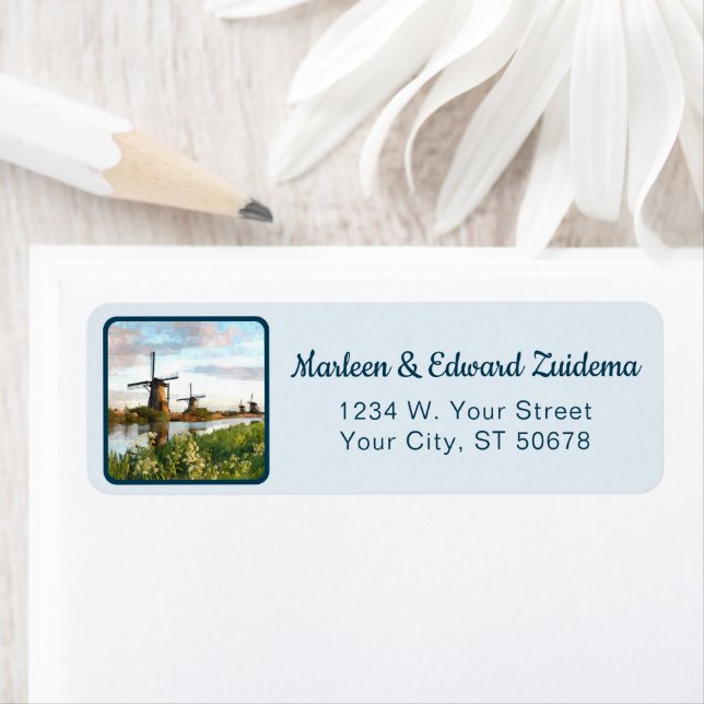 Custom Dutch Windmills Landscape Art Painting (Insitu)