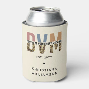 Custom DVM Doctor of Veterinary Medicine Gifts Can Cooler