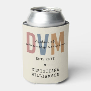 Custom DVM Doctor of Veterinary Medicine Gifts Can Cooler