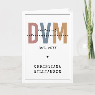 Custom DVM Doctor of Veterinary Medicine Gifts Card
