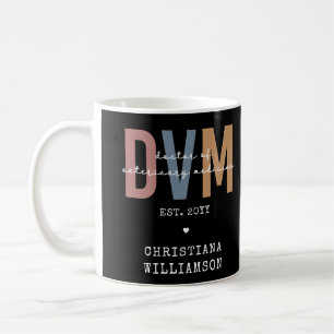 Custom DVM Doctor of Veterinary Medicine Gifts Coffee Mug