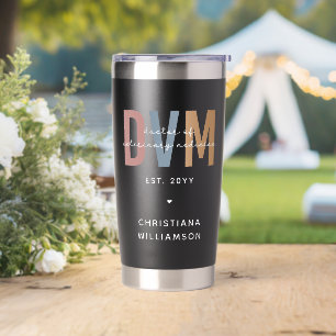 Custom DVM Doctor of Veterinary Medicine Gifts  Insulated Tumbler