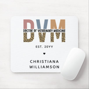 Custom DVM Doctor of Veterinary Medicine Gifts Mouse Mat