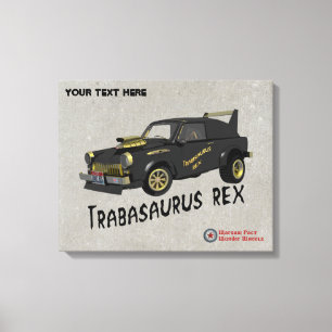 Custom East German Trabant Car Canvas Print