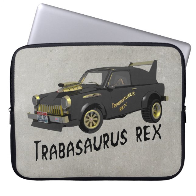 Custom East German Trabant Car Laptop Sleeve (Front)