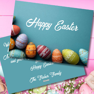 Custom Easter Card with Easter Eggs