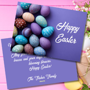 Custom Easter Card with Easter Eggs