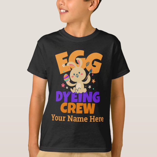 Custom Easter egg dyeing crew T-Shirt (Front)