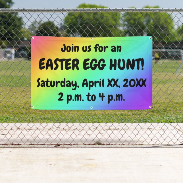 Custom Easter Egg Hunt Banner (Insitu)