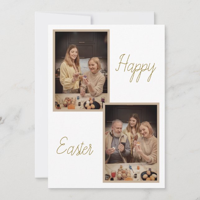 Custom Easter Greeting Card – Add Photo and Text (Front)