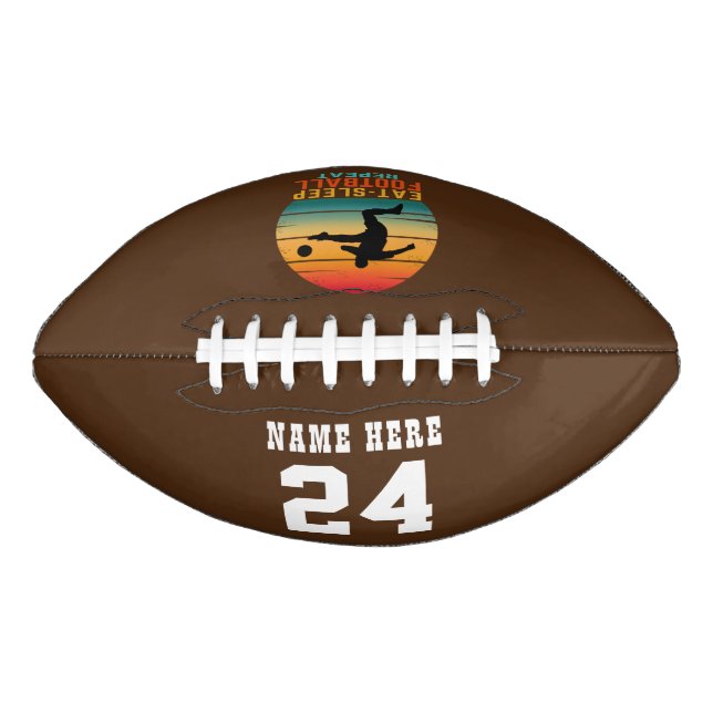 CUSTOM EAT SLEEP FOOTBALL REPEAT AMERICAN FOOTBALL (Front)