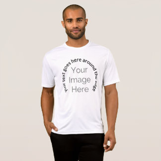 custom edit circle and text photo T-Shirt
