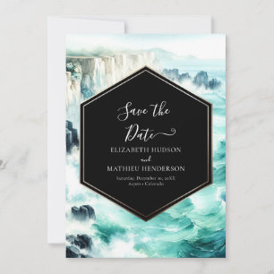 Custom Editable Nautical Wedding Save The Date