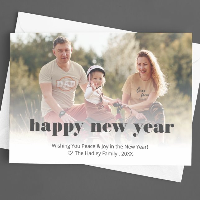 Custom Editable Photo New Years Card (Creator Uploaded)