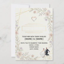 Custom Editable Wedding Invitations