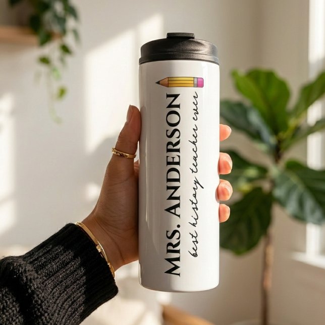 Custom educator thank you tumbler gift for teacher (Personalized teacher birthday gift tumbler for her, Personalized teacher graduation gift tumbler)