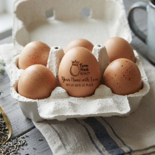 Custom Egg Carton Stamp – Personalized Farm Logo