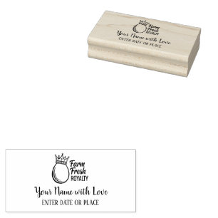 Custom Egg Carton Stamp – Personalized Farm Logo 