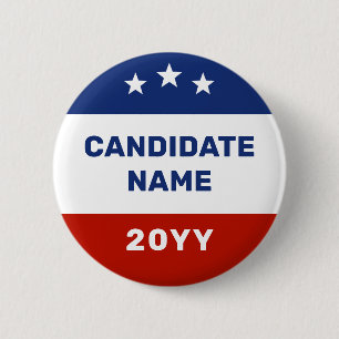 Custom Election Campaign Gear Round Button