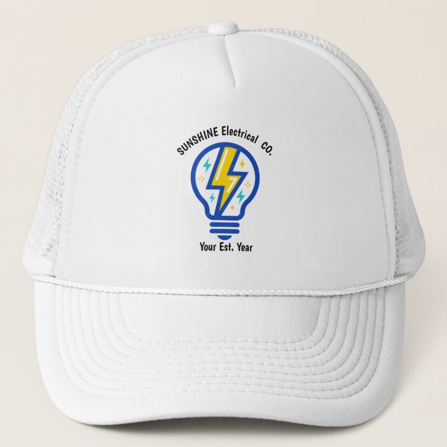 Custom Electrical Company Trucker Hat (Front)