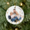 Custom Elegant 2 side Family Photo Christmas