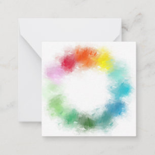 Custom Elegant Abstract Rainbow Colours Template