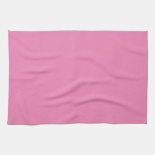  Custom Elegant Blank Template Pink Solid Colour Tea Towel