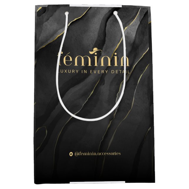 Custom Elegant Branding Gift Bag (Front)