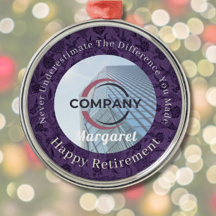 Custom Elegant Bulk Gifts for Coworkers Retirement Metal Tree Decoration