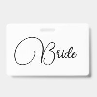 Custom Elegant Calligraphy Bride Bachelorette