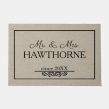 Custom elegant chic Couple Name with Date