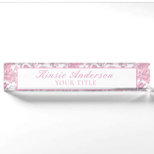 Custom Elegant Chinoiserie Nameplate